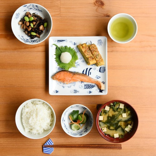 日本製 ❘ Cocomarine系列海洋世界波佐見燒餐碗 (11cm)
