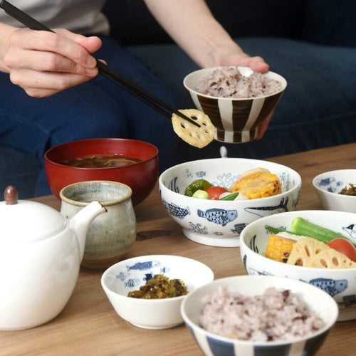 日本製 ❘ Cocomarine系列海洋世界波佐見燒小形湯麵碗 (14cm)