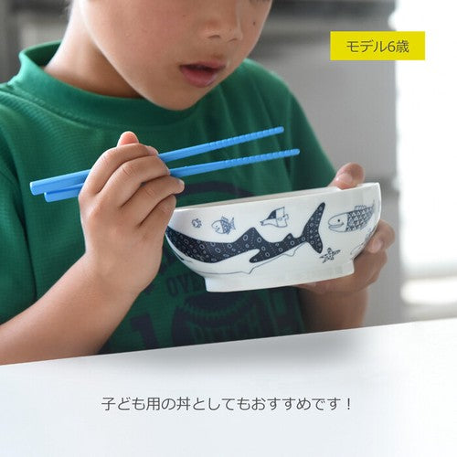 日本製 ❘ Cocomarine系列海洋世界波佐見燒小形湯麵碗 (14cm)