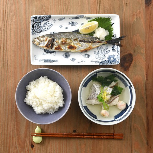 日本製 ❘ Cocomarine系列海洋世界波佐見燒長形餐碟