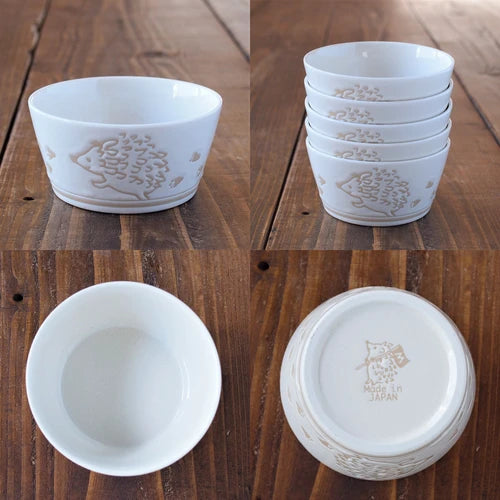 日本製 ❘ 刺蝟系列美濃燒餐碗