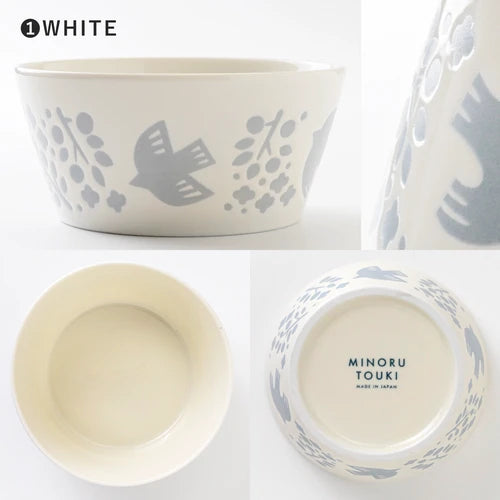 日本製 ❘ Lintu系列小鳥美濃燒餐碗 (13.2cm)