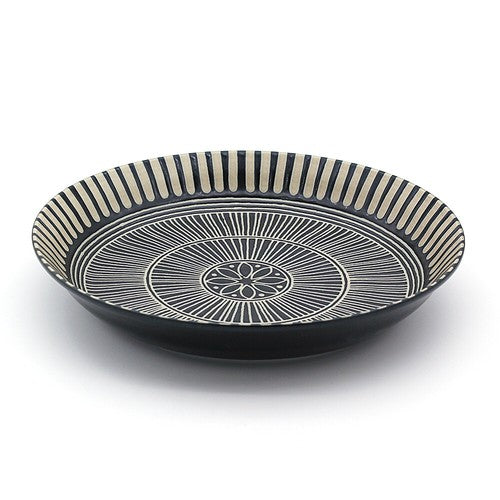 日本製 ❘ Sausalito系列美濃燒深碟 (22.5cm) (黑色)