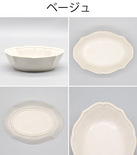 日本製 ❘ Cardle系列復古風美濃燒橢圓形餐碗