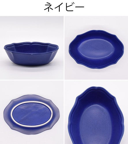 日本製 ❘ Cardle系列復古風美濃燒橢圓形餐碗