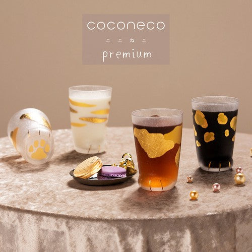 日本製 ❘ Coconeco系列叢林大貓金箔貓腳杯 (300ml)