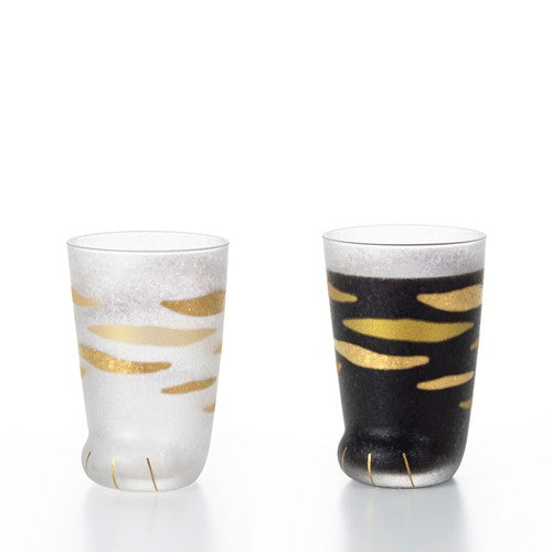 日本製 ❘ Coconeco系列叢林大貓金箔貓腳杯 (300ml)