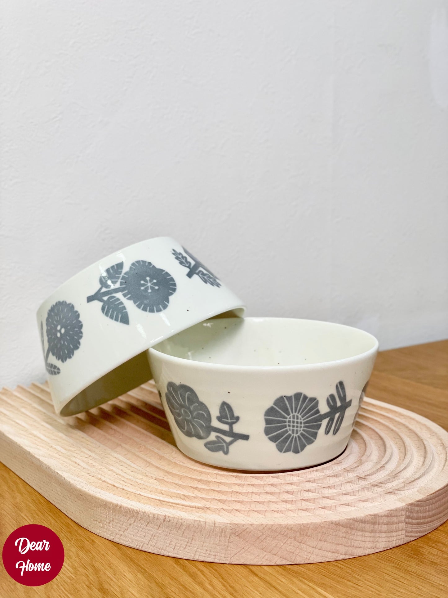 日本製 ❘ Rikka系列花卉美濃燒餐碗 (13.2cm)