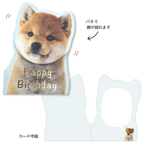 日本製 ❘ 柴犬彈彈生日卡