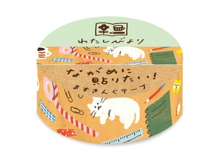 日本製 ❘ 古川紙工和紙膠紙 (貓咪文具)