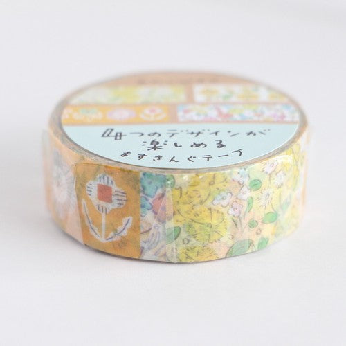 日本製 ❘ 古川紙工和紙膠紙 (小黃花)