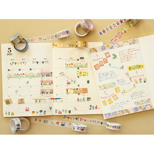 日本製 ❘ 古川紙工和紙膠紙 (春天小花)