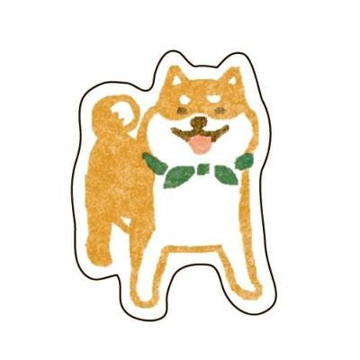 日本製 ❘ 古川紙工和紙貼紙 (柴犬)