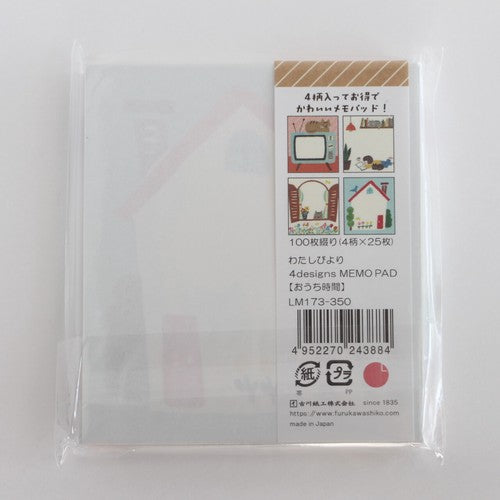 日本製 ❘ 古川紙工便條紙 (電視貓咪)