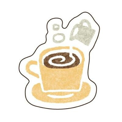 日本製 ❘ 古川紙工和紙貼紙 (咖啡)