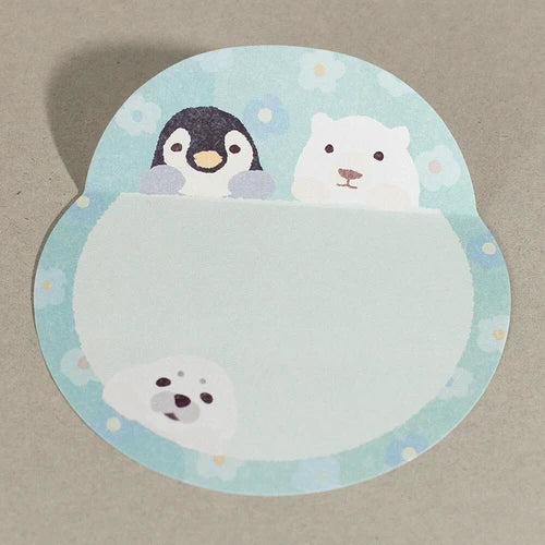 日本製 ❘ Pyokotto系列動物便利貼 (藍色)