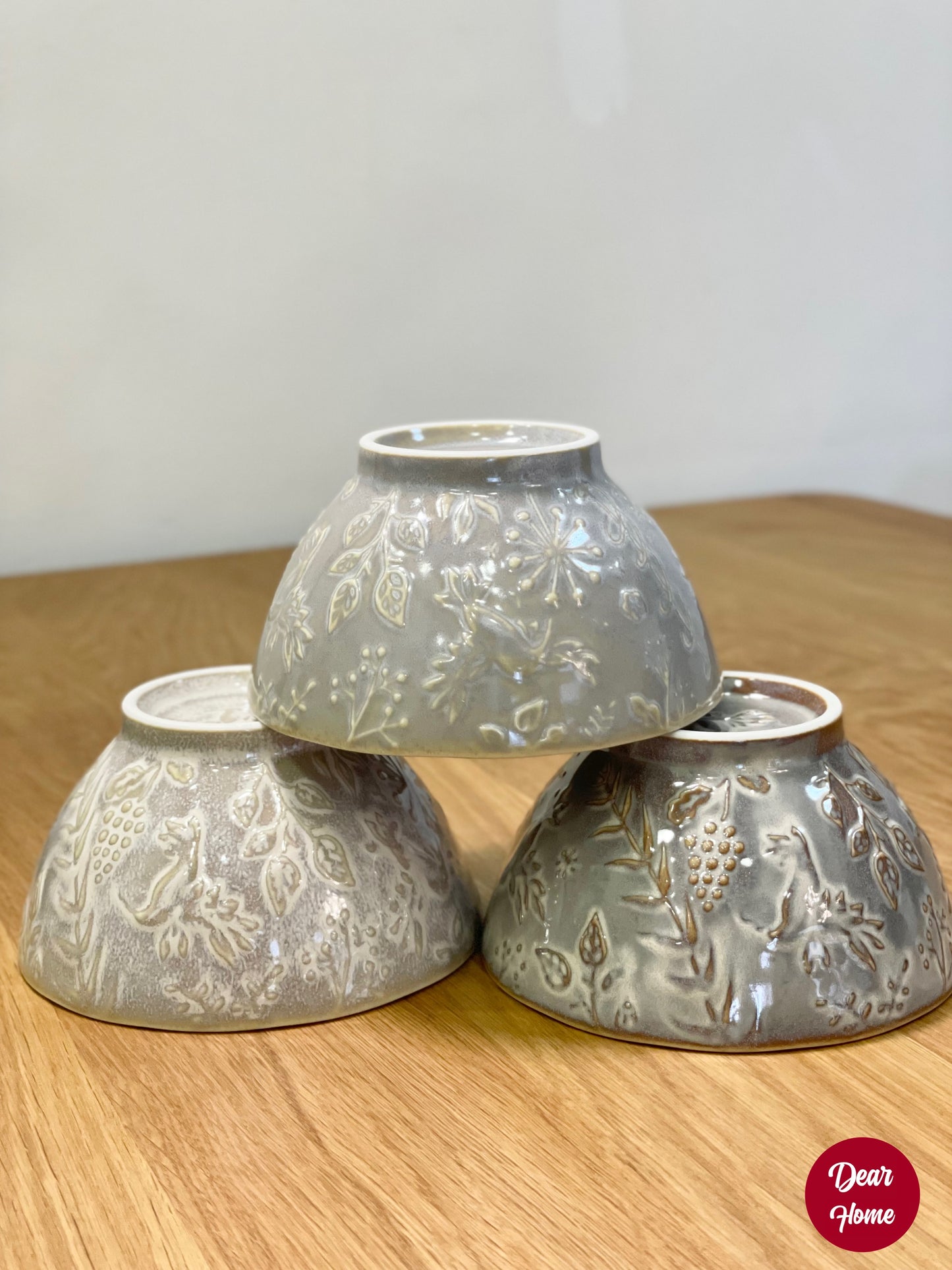 日本製 ❘ 美濃燒蜂鳥浮雕飯碗 (12.5cm)