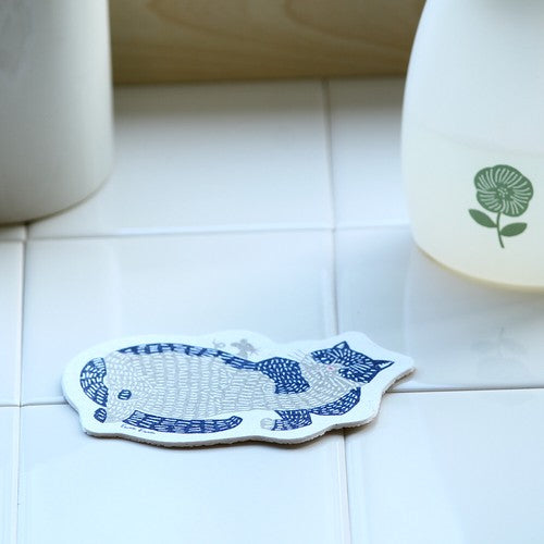 日本製 ❘ Kata Kata植物纖維清潔海綿 (貓咪)