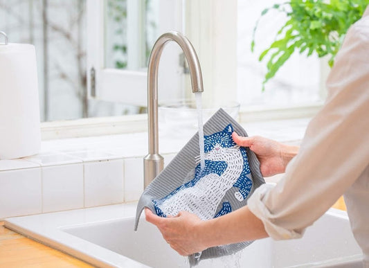 日本製 ❘ Kata Kata植物纖維強力抹布 (貓咪)