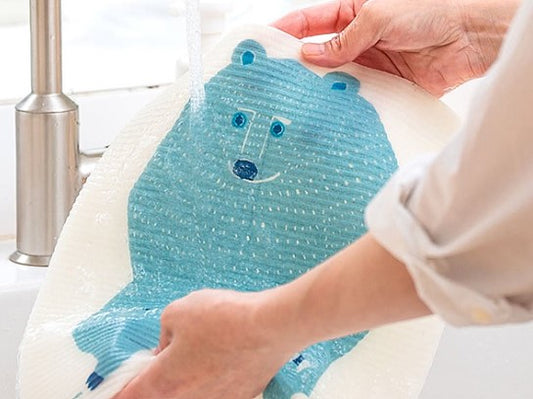 日本製 ❘ Kata Kata植物纖維強力抹布 (熊)