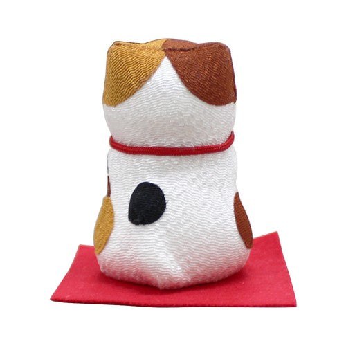 日本製 ❘ 日本絲織布請請祝賀貓咪 (7.5cm)