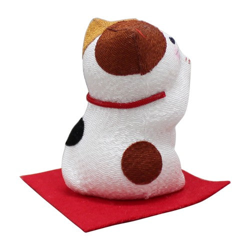 日本製 ❘ 日本絲織布請請祝賀貓咪 (7.5cm)