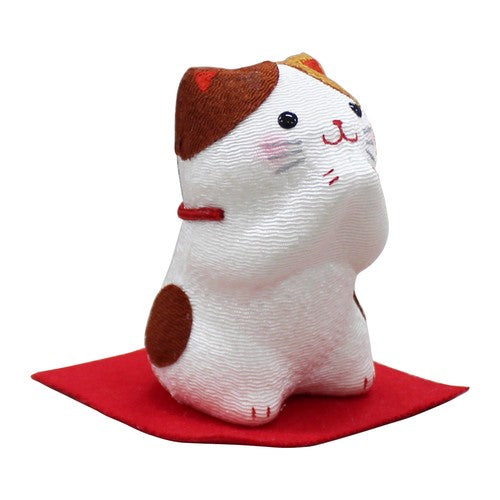 日本製 ❘ 日本絲織布請請祝賀貓咪 (7.5cm)