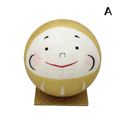 日本製 ❘ 日本和紙微笑達摩 (金色)