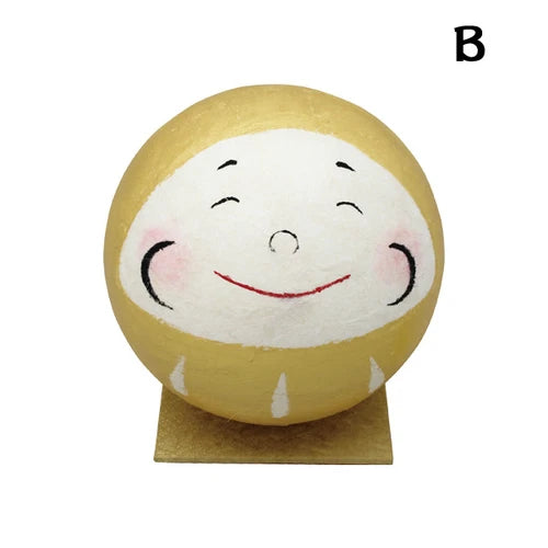 日本製 ❘ 日本和紙微笑達摩 (金色)
