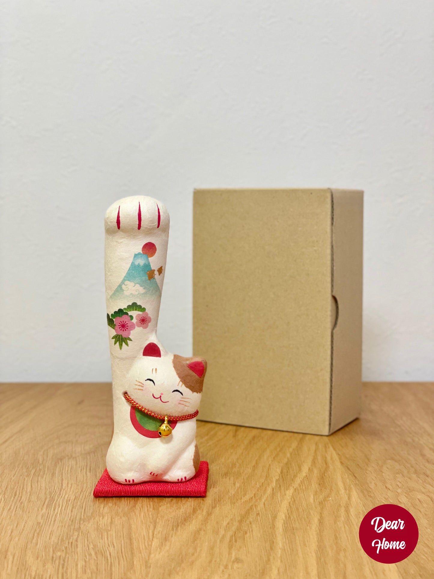 日本製 ❘ 日本和紙長手祈福招財貓 (13cm)