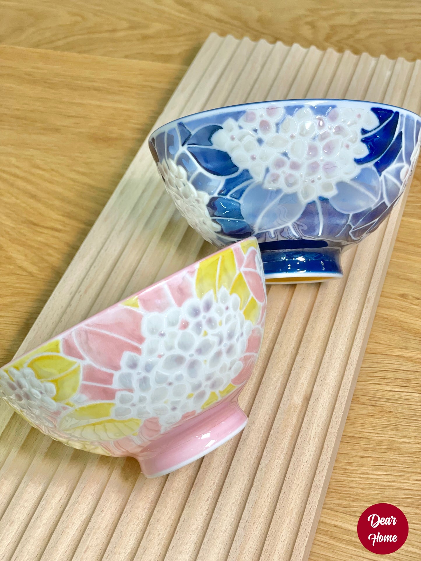 日本製 ❘ Kirakira系列藍色繡球花餐碗 (12.4cm)