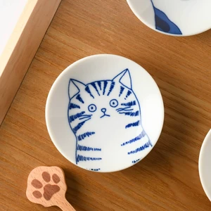 日本製 ❘ Shichita貓咪美濃燒小碟 (8cm)