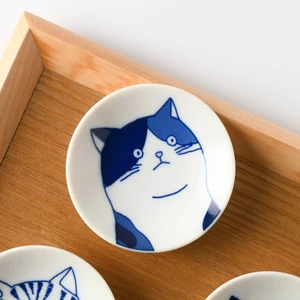 日本製 ❘ Shichita貓咪美濃燒小碟 (8cm)