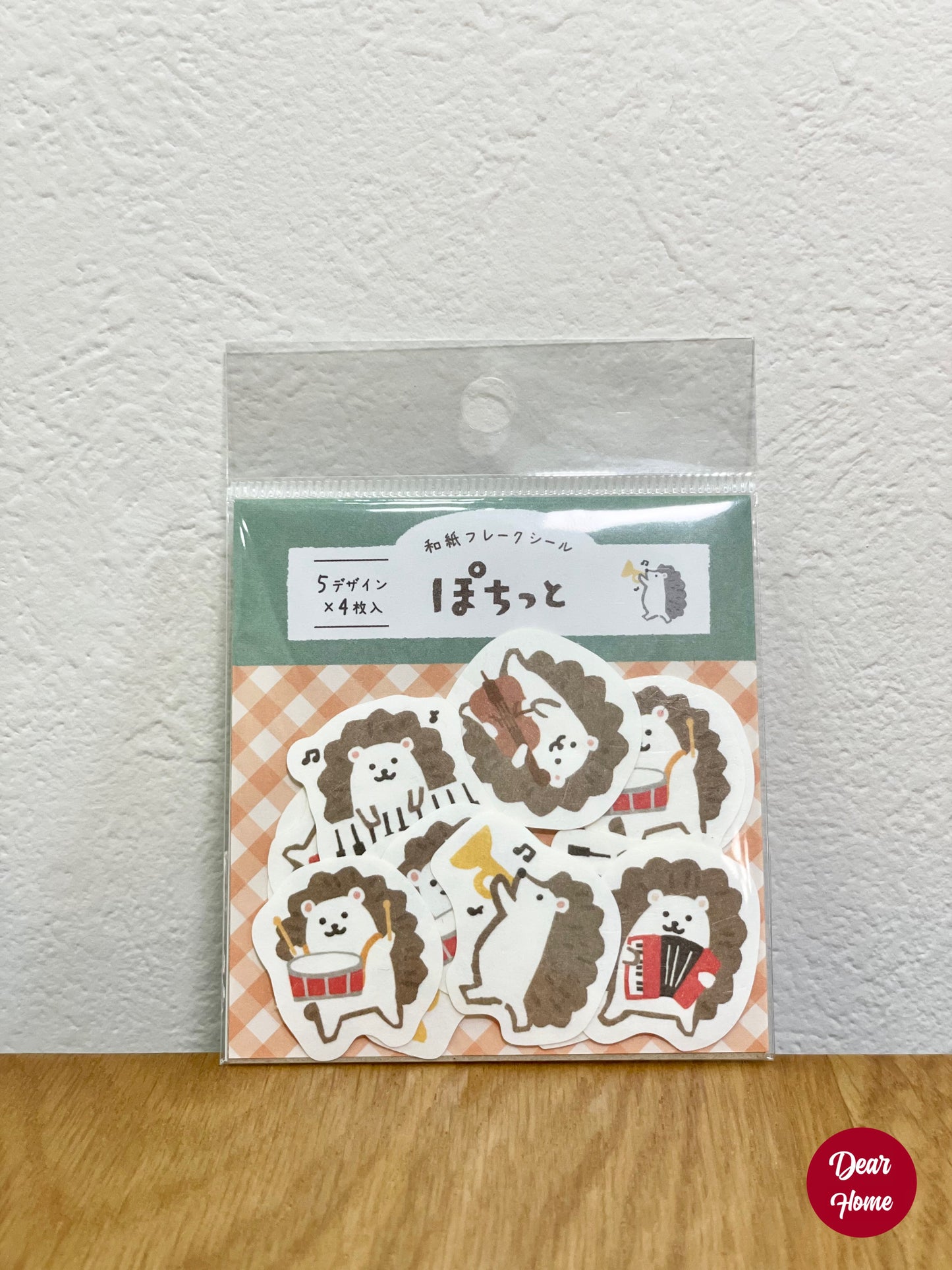 日本製 ❘ 古川紙工和紙貼紙 (刺蝟)