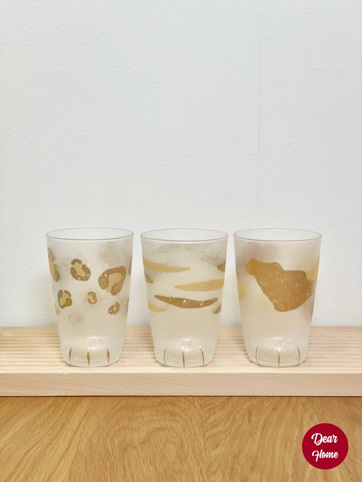日本製 ❘ Coconeco系列叢林大貓金箔貓腳杯 (300ml)