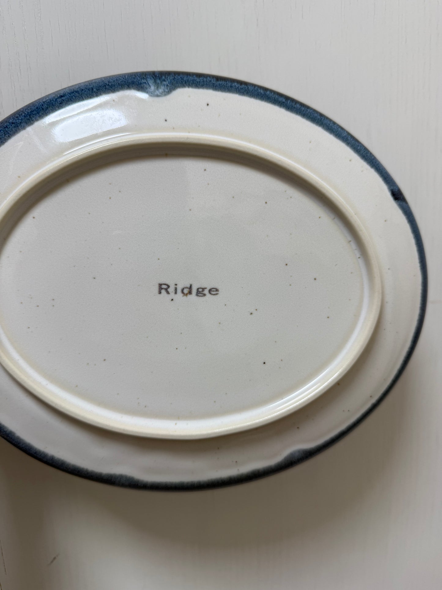 **瑕疵品**日本製 ❘ Ridge系列漸層釉色橢圓形餐碟