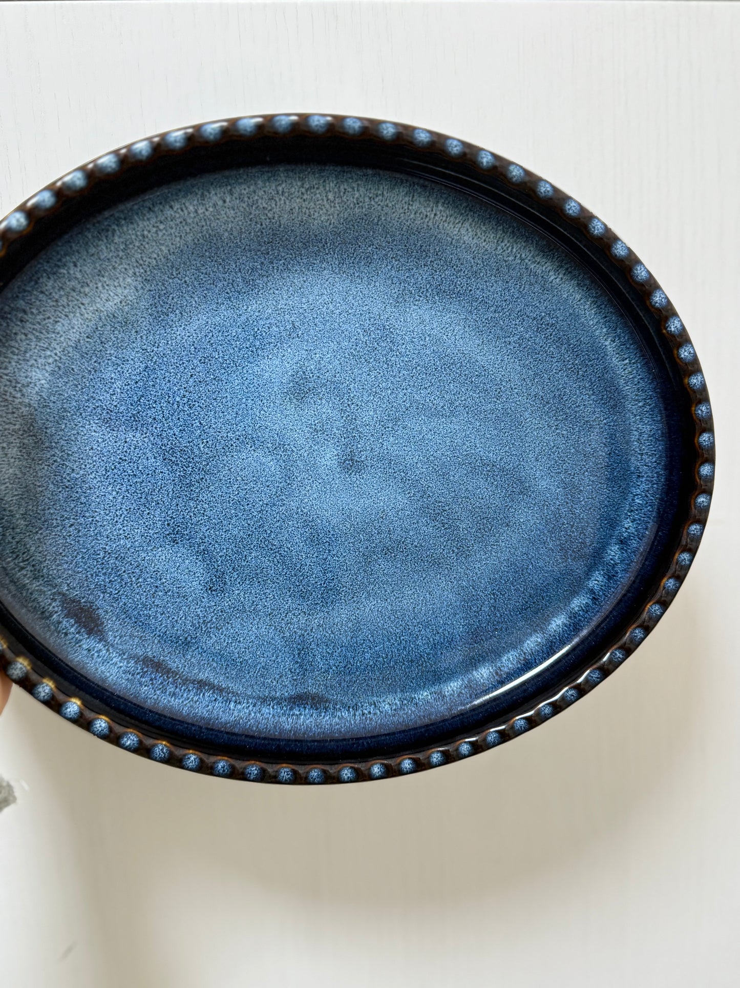 **瑕疵品**日本製 ❘ Ridge系列漸層釉色橢圓形餐碟