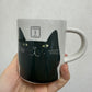 **瑕疵品**日本製 ❘ 六魯手繪貓咪馬克杯 (250ml) (黑貓)