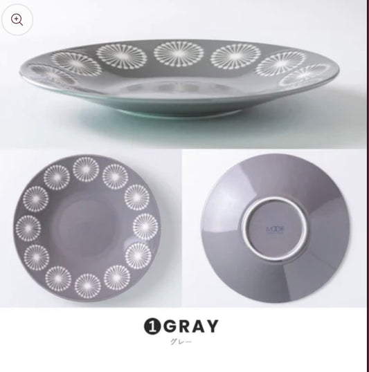 **瑕疵品** 日本製 ❘ Moco系列蒲公英美濃燒餐碟 (22.2cm)