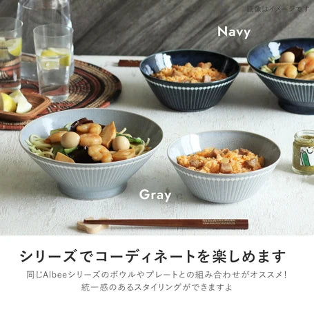 日本製 ❘ Albee系列十草紋美濃燒湯麵碗 (20.8cm)
