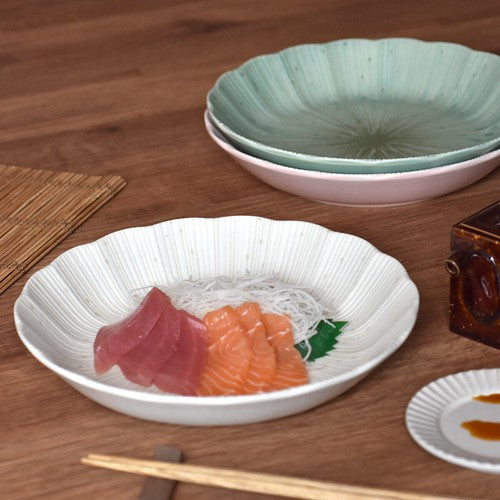 日本製 ❘ Ashikaga系列美濃燒花形餐碟 (22.1cm)
