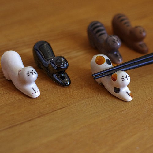 日本製 ❘ 貓咪波佐見燒瓷器筷子架